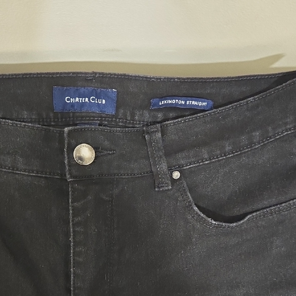 Charter Club Black Denim Pants - Picture 12 of 12